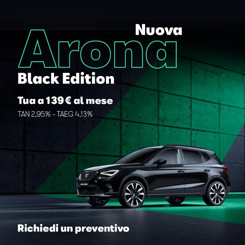 SEAT Arona/Nuova SEAT Arona Black Edition tua a € 139