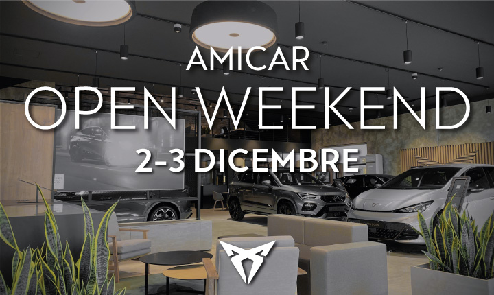 Open Weekend: Sabato 2 e Domenica 3 Dicembre